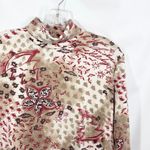 Bobbie Brooks Large‎ Top Turtleneck Christmas Novelty Stocking Poinsettias 366 Red Photo 3