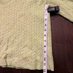 Talbots  Woman’s Petites Crop Lime Green V Neck Sweater Size 1X Photo 5