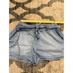 REWASH  high rise paperbag waist shorts NWT Sz Large (juniors)‎ Light Wash Photo 5