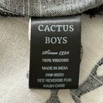 Cactus Boys Button Front Blouse Black/Tan Jr. Size 13/14 EUC Brown Photo 7