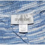 Avenue Women's Blue Blouse Top Size 22W 24W Long Bell Sleeves Ruffle Hem Ribbed Photo 7