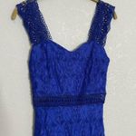 Nsr  Blue Lace Sweetheart Neckline Cocktail Dress XS Photo 3