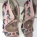 Betsey Johnson  embroidered flowers caira heels Photo 2