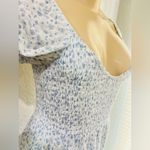 Abercrombie & Fitch  Dress Womens XS Blue White Floral Smocked Boho Prairie Photo 15