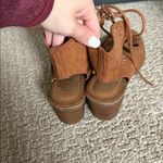 SO Brown Suede Lace-Up Sandals Photo 3