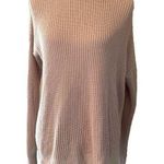 Brandy Melville  Pink Ribbed Pullover Sweater Photo 0