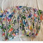 EXPRESS  Floral Halter Dress – Watercolor Print, A-Line Fit & Flare, Size 8 Photo 7