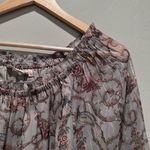 Soft Surroundings  Aitana Peasant Boho Tunic Blouse Shirt Size Large Birds Flowy Photo 9