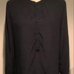 Banana Republic 100% Silk Blouse Shirt With Roll Tab Sleeves Photo 8