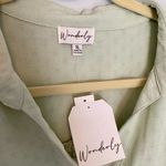 Wonderly New!  Light Sage Green Swing Peasant Top Size XL Photo 4