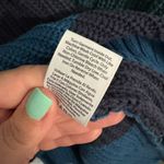 Time And Tru Chunky Striped Crewneck Sweater Women's Size XL / 16- 18 Blue Green Photo 5