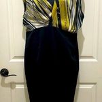 Tahari Arthur S. Levine Sleeveless Asymmetrical Abstract Sheath Dress Photo 0