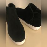 Rebecca Minkoff women black suede platform sneaker boots US 9.5 Photo 3