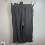 Lululemon  Pants Size 6 Black Noir Crop Wide Leg High Tie Waist Travel‎ Casual Photo 2