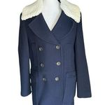 J.Crew - Peacoat in Italian Stadium Cloth Wool Coat Sz 6 Photo 0