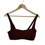 Athleta Aqualuxe Bikini Top in Burgundy Size 36B/C Photo 2
