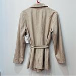 Nine West NWT Women's Belted Blazer size Large: Tan Melange Photo 4