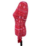 PINK - Victoria's Secret NWT  Red Winter Sweater Print Waffle Thermal Pajama Top Photo 7