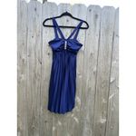 B Darlin B. darlin womens Blue dress 5 6 rhinestone Jeweled Prom‎ Evening Junior Photo 1