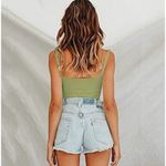 BEJONS Sage Double Lined Ruched Corset Green Size M Photo 1