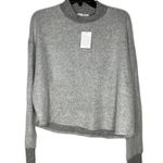 Socialite Women's Size XS Gray Long Sleeve Brushed Mock Neck Pullover NWT Photo 1