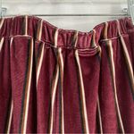 Umgee  wide leg velour striped pants NWT size large Photo 1