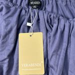 VERABENDI Women's Off Shoulder blue Long Ruffle Maxi Dress w/ Pockets Sz XL Photo 5