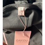 Dayou Shirt Women Button Tunic Top NWT 2X Dandelions Linen Blend Green Office Photo 6