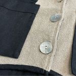 Sheppards Linnen Vintage Layered Langenlook Linen Jacket One Size Beige Black Photo 2