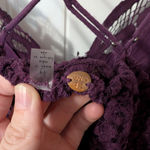 Free People  Adella Dress Women's Large Purple Photo 2