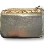 Nicole Miller  Gold Sequin Chevron Crossbody Bag Chain Strap Purse NWT Photo 4