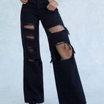 PacSun Women’s Black Distressed High Rise Baggy Jeans Size 27 Photo 11