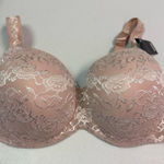 Avenue  Lace Underwire Bra in Tan and Cream Photo 0