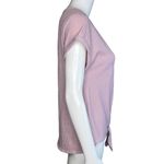 W5  Shirt Womens Medium Purple Pink Ribbed Knit Updated‎ Basic Neutral Minimalist Photo 1