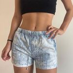 Blue & White Lounge Shorts Small Photo 0