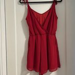 BCBG MaxAzria Red Romper, Medium Photo 2