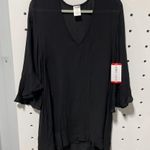 Anne cole NWT Women's Flounce Tunic Coverup Black Size XS/S Photo 2