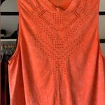 Sage Collective Orange Boxy Sleeveless Tank Top Photo 0
