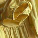 STAUD  Yellow Mini Dress with Puff Sleeves size small Photo 3