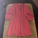 Amazon  Women's Elegant Burgundy Tunic Dress Photo 3