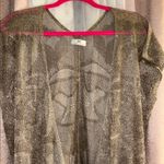 Day Size M Gold Metallic Coverup with Drawstring Waistline Size M Photo 1