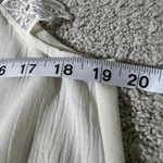 YA Los Angeles  Ivory Lace Shoulder Blouse Photo 4