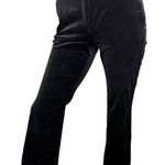 Sportmax Women’s Size 2 36 Black Velvet Tuxedo Stripe Trousers Dress Pants Photo 0