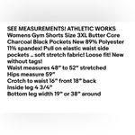 Athletic Works Womens Gym Shorts Size 3XL 24-26 Butter Core Charcoal Black NWOT Photo 6