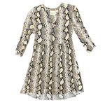 Anthropologie Maeve Juno Snake Print Button Down Long Sleeve Shirt Dress Medium Photo 3