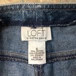 Loft [] size 6 Vintage Denim Jean Button Skirt Photo 4