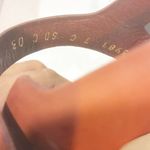 Salvatore Ferragamo  Size 7C Brown Leather Wedge Strappy Sandal NEW Photo 5