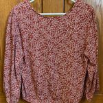 Blue Rain Maroon Floral Blouse Photo 1