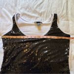 Ashley Stewart  Black Sequin Tank Top Sz 12 Photo 3