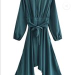 Goodnight Macaroon dress teal/green color size medium Photo 3